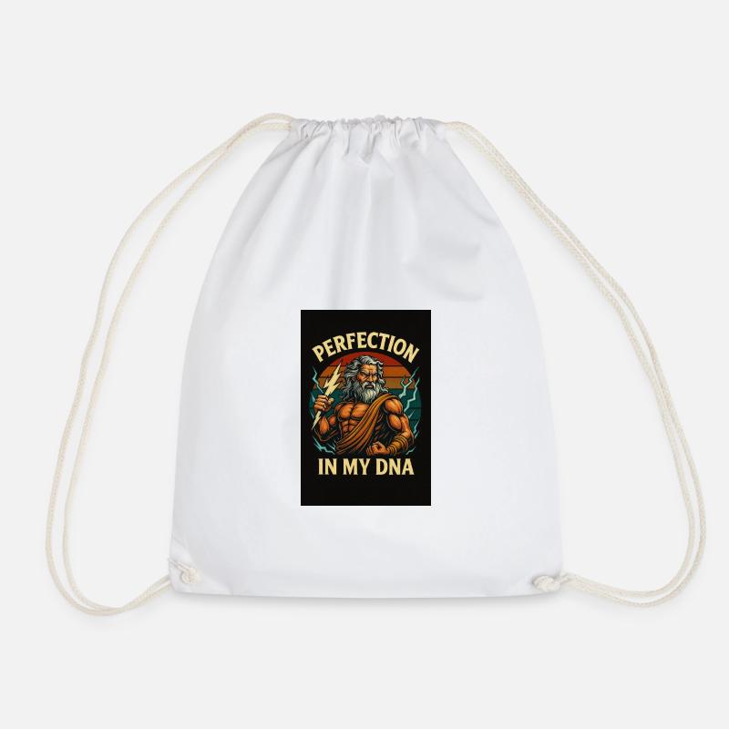 Perfection Power – God of Thunder - Drawstring Bag - white