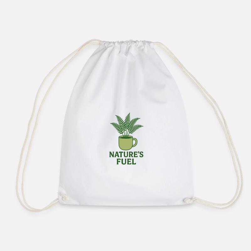 natures fuel - Turnbeutel - Weiß