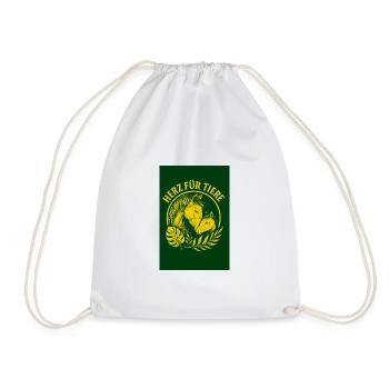Coeur Pour Les Animaux Cheval Emblème - Sac de sport léger - blanc - Devant