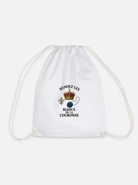 Crown Jewels - Drawstring Bag - white