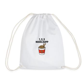 1-2-3_Nudelsupp - Sac de sport léger - blanc - Devant