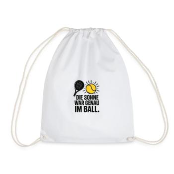 Soleil dans le ballon - excuse dans le sport de padel - Sac de sport léger - blanc - Devant