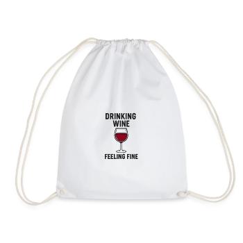 Drinking_Wine_ _Feeling_Fine - Sac de sport léger - blanc - Devant