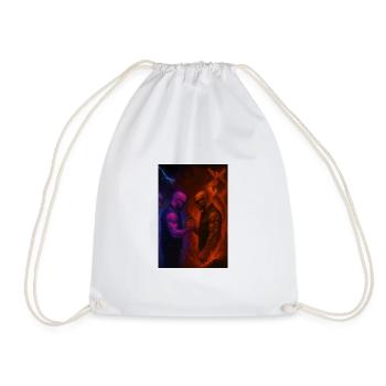 Feuer gegen Eis Duell der Elemente - Drawstring Bag - white - Front
