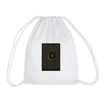 crescent - Drawstring Bag - white - Front