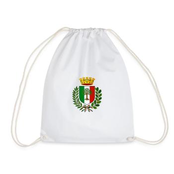 Italien Italy Italia Wappen Logo  - Turnbeutel - Weiß - Vorne