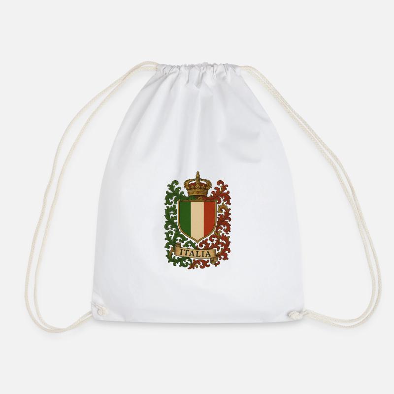 Italien Italia Italy - Drawstring Bag - white