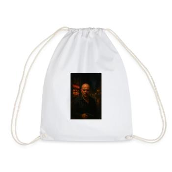 Timo of the Night - Drawstring Bag - white - Front
