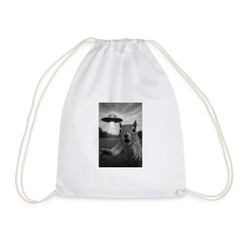 Rencontre avec un écureuil OVNI - Sac de sport léger - blanc - Devant