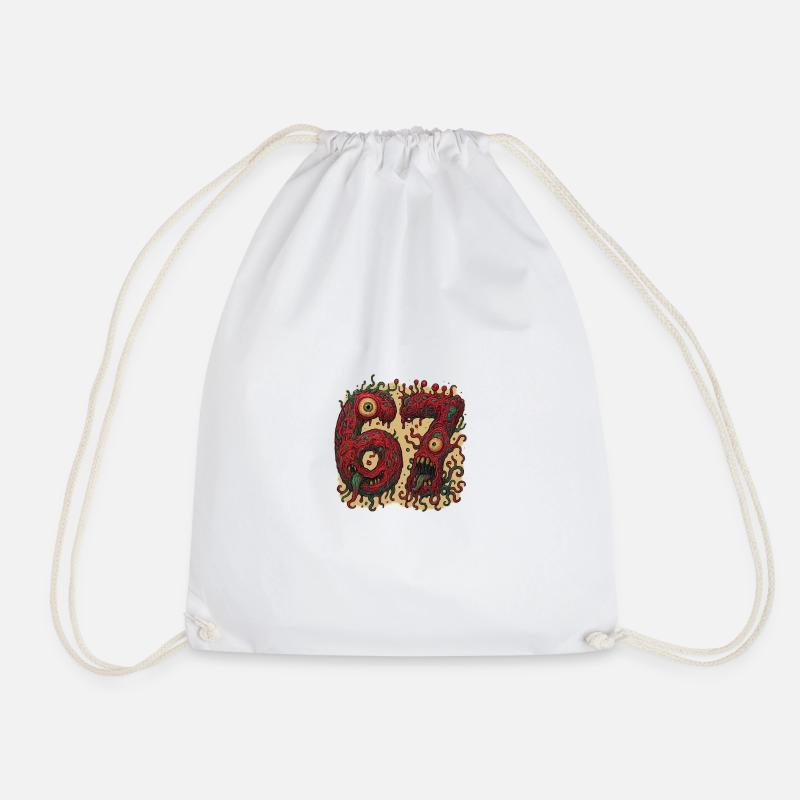 ZOMBIE SIXSEVEN - Drawstring Bag - white