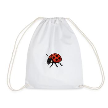 Rote Marienkäfer Ladybug Cartoon - Turnbeutel - Weiß - Vorne