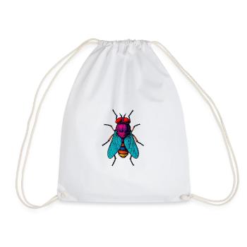 Neon Fly Cosmic Color - Drawstring Bag - white - Front