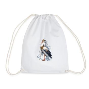 Stork Fantasy Heron Fantasy Kingdom - Drawstring Bag - white - Front