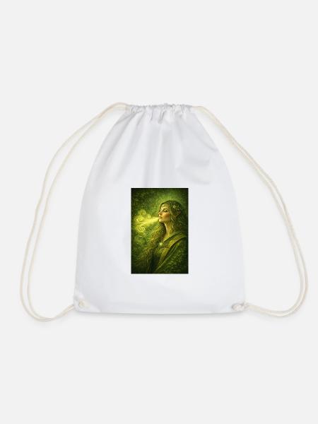 new edema - Drawstring Bag - white