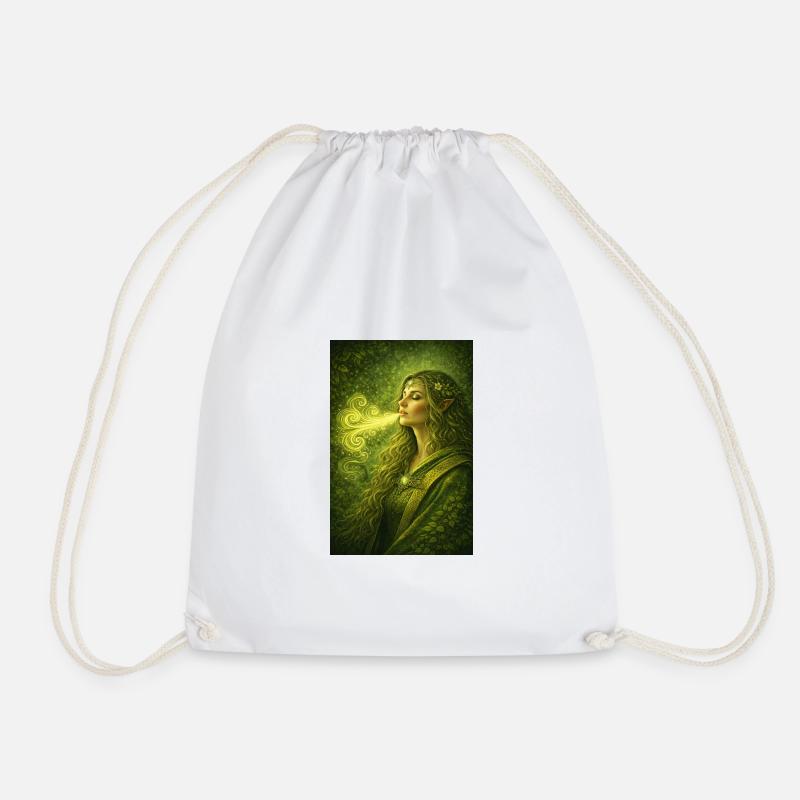 new edema - Drawstring Bag - white