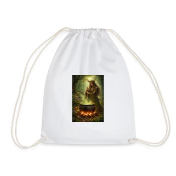 Femme druide - Sac de sport léger - blanc - Devant