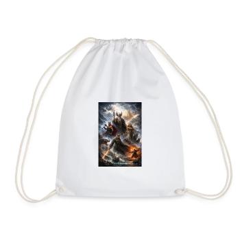Norse War of the Gods - Drawstring Bag - white - Front