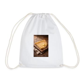 Crispy crepes with butter - Drawstring Bag - white - Front