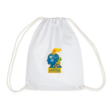 INEXHAUSTIBLE CAPITAL - Drawstring Bag - white - Front