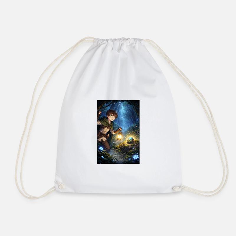 The search for the right path - Drawstring Bag - white