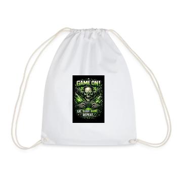 Jeu sur Skull Neon Gamer - Sac de sport léger - blanc - Devant