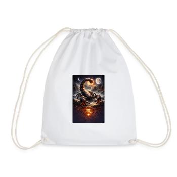 Scorpion - Drawstring Bag - white - Front
