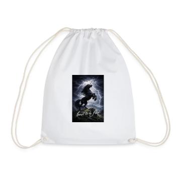 Unicorn in the Storm Freedom Spirit - Drawstring Bag - white - Front