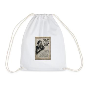 Rime de Paix Sans Filtre - Sac de sport léger - blanc - Devant