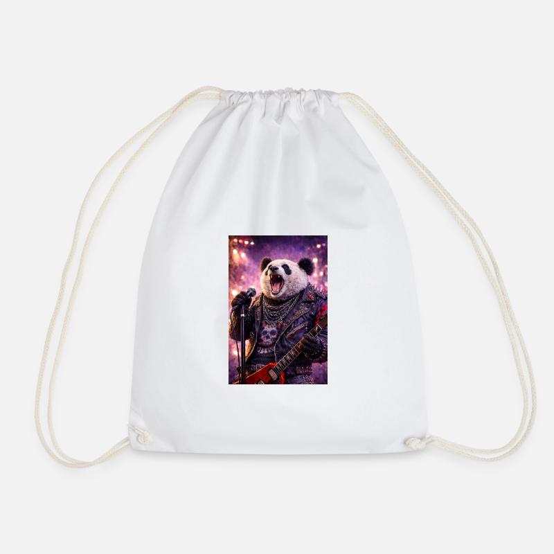 RockyZoo35 - Drawstring Bag - white