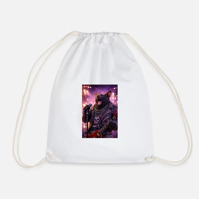 RockyZoo31 - Drawstring Bag - white