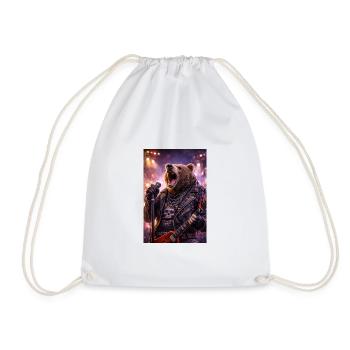 RockyZoo40 - Drawstring Bag - white - Front
