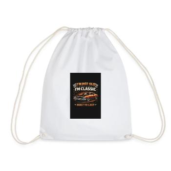 Old School Classic construit pour durer - Sac de sport léger - blanc - Devant