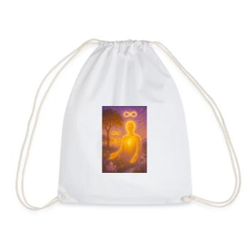 Aura of Infinity - Drawstring Bag - white - Front