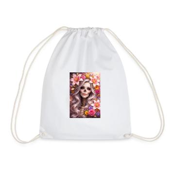 Lilith Mortis - Drawstring Bag - white - Front