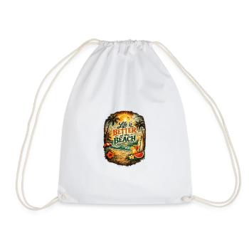 La vie est meilleure sur la plage - Sac de sport léger - blanc - Devant