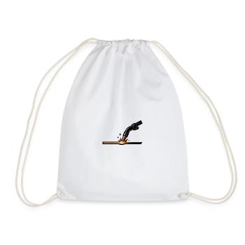 Welder Sparks Metal Industry Work Pride - Drawstring Bag - white - Front