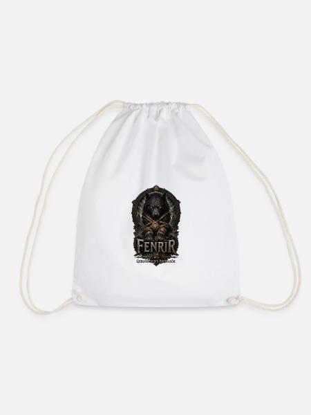 Fenrir Wolf Ragnarök Emblem - Turnbeutel - Weiß