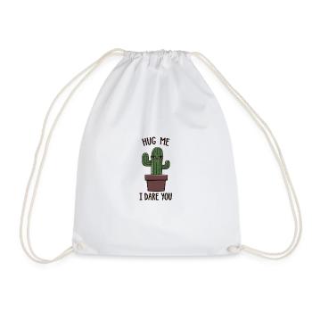 Vilain cactus Me serre dans ses bras ?! - Sac de sport léger - blanc - Devant