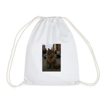 Gangsta Cat - Turnbeutel - Weiß - Vorne