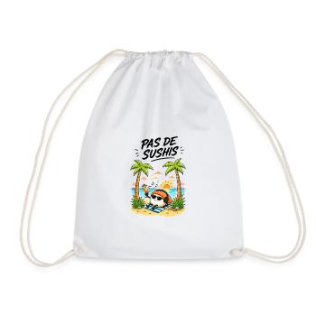 PAS DE SUSHIS - Sac de sport léger - blanc - Devant