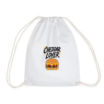 Amoureux du Cheddar Burger Illustration - Sac de sport léger - blanc - Devant