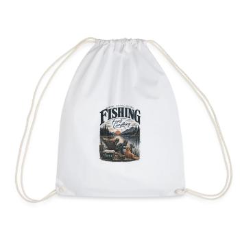 Angling - Drawstring Bag - white - Front