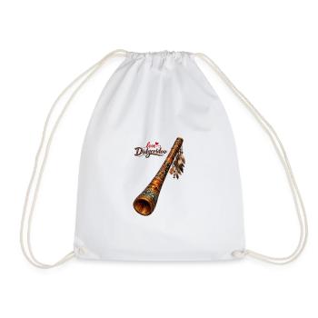 Love Dedgeredoo 2 - Drawstring Bag - white - Front