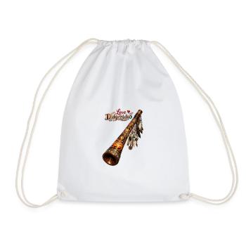 Love Dedgeredoo 1 - Drawstring Bag - white - Front