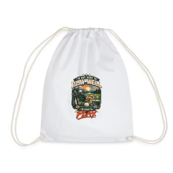 I'm here to play - Drawstring Bag - white - Front