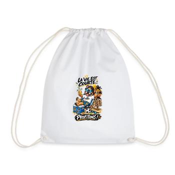 Chien détendu plage No Stress - Sac de sport léger - blanc - Devant