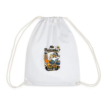 Ma Philosophie: Profiter de la Vie - Sac de sport léger - blanc - Devant