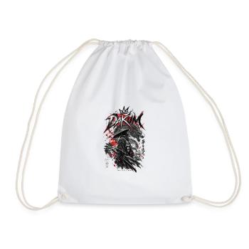 DAKUM Drachenkrieger Samurai - Turnbeutel - Weiß - Vorne