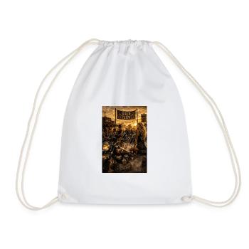 Biker Ladies - Drawstring Bag - white - Front