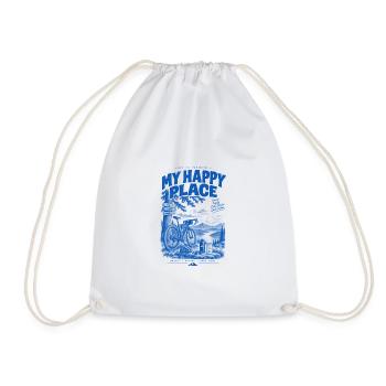 My Happy Place Trail - Drawstring Bag - white - Front